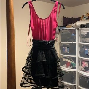 Fuchsia/black size 6 party dress